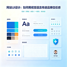 民丰建站-网站UI设计：如何用视觉语言传递品牌信任感